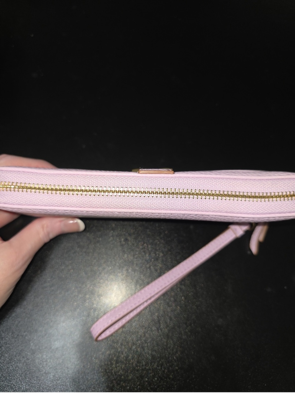 Anne Klein Lavender Bow Zip Around Wristlet Wallet Continental - EUC- Like New - Picture 4 of 7